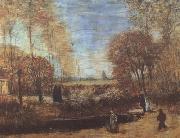 Vincent Van Gogh The Parsonage Garden at Nuenen with Pond and Figures (nn04) china oil painting artist